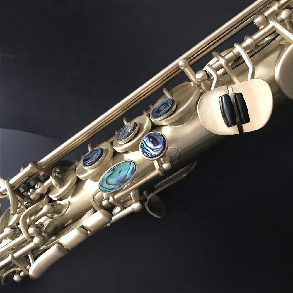 Darron McKinney Demon Chaser 30 Series Matted Gold Lacquer Professional Soprano Saxophone