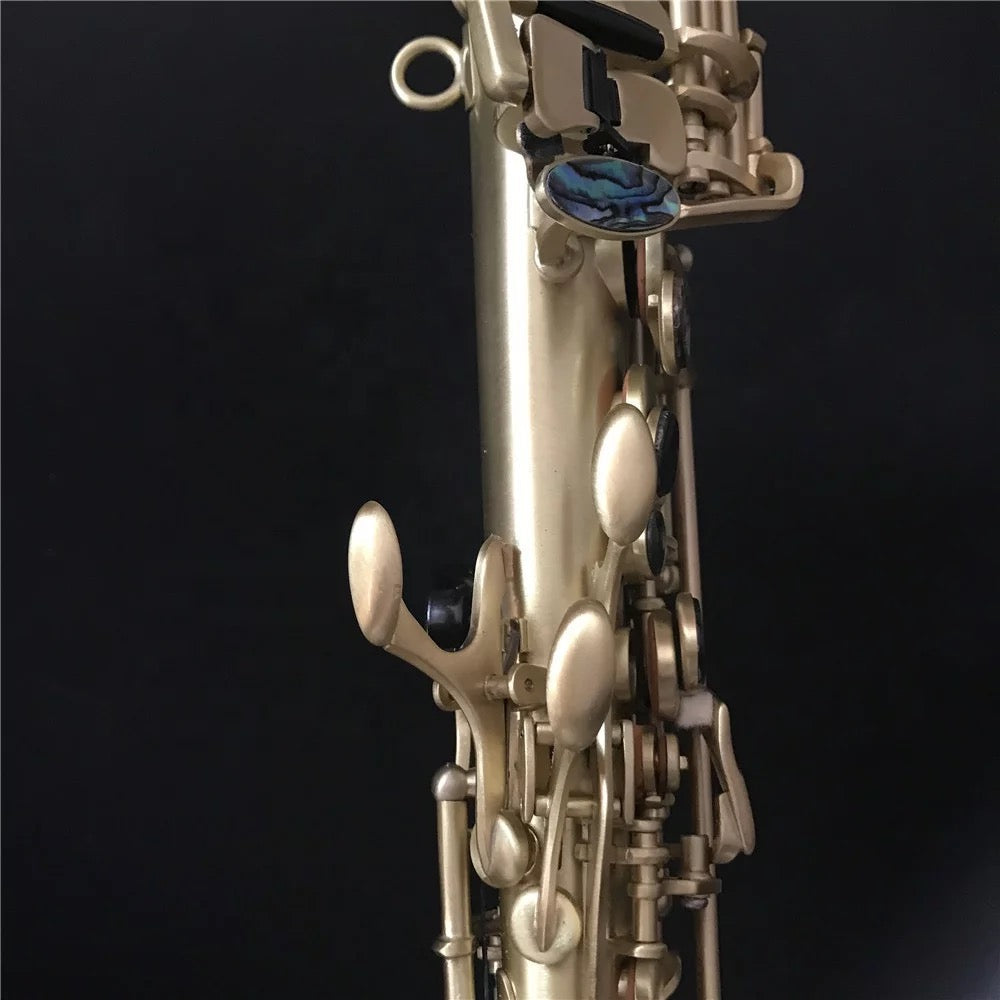 Darron McKinney Demon Chaser 30 Series Matted Gold Lacquer Professional Soprano Saxophone