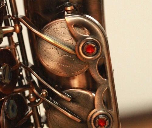 Darron McKinney  Demon Chaser 30 Series Red Antique Plated Professional Alto Saxophone