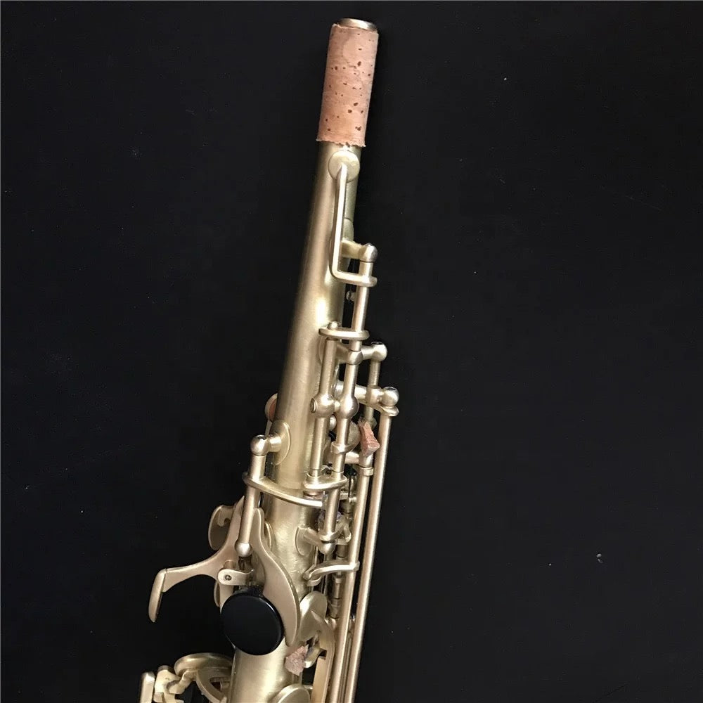 Darron McKinney Demon Chaser 30 Series Matted Gold Lacquer Professional Soprano Saxophone