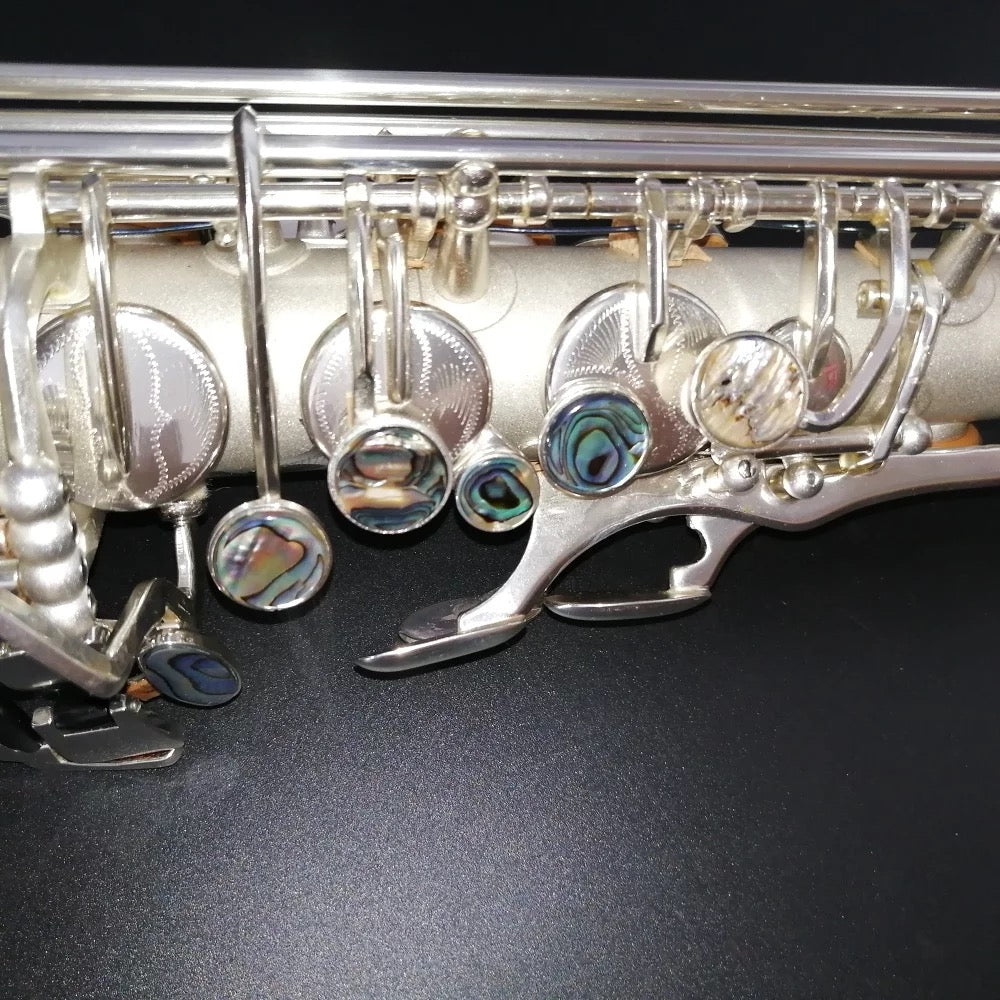 Darron McKinney Demon Chaser 30 Series White Silver Matted Professional Alto Saxophone