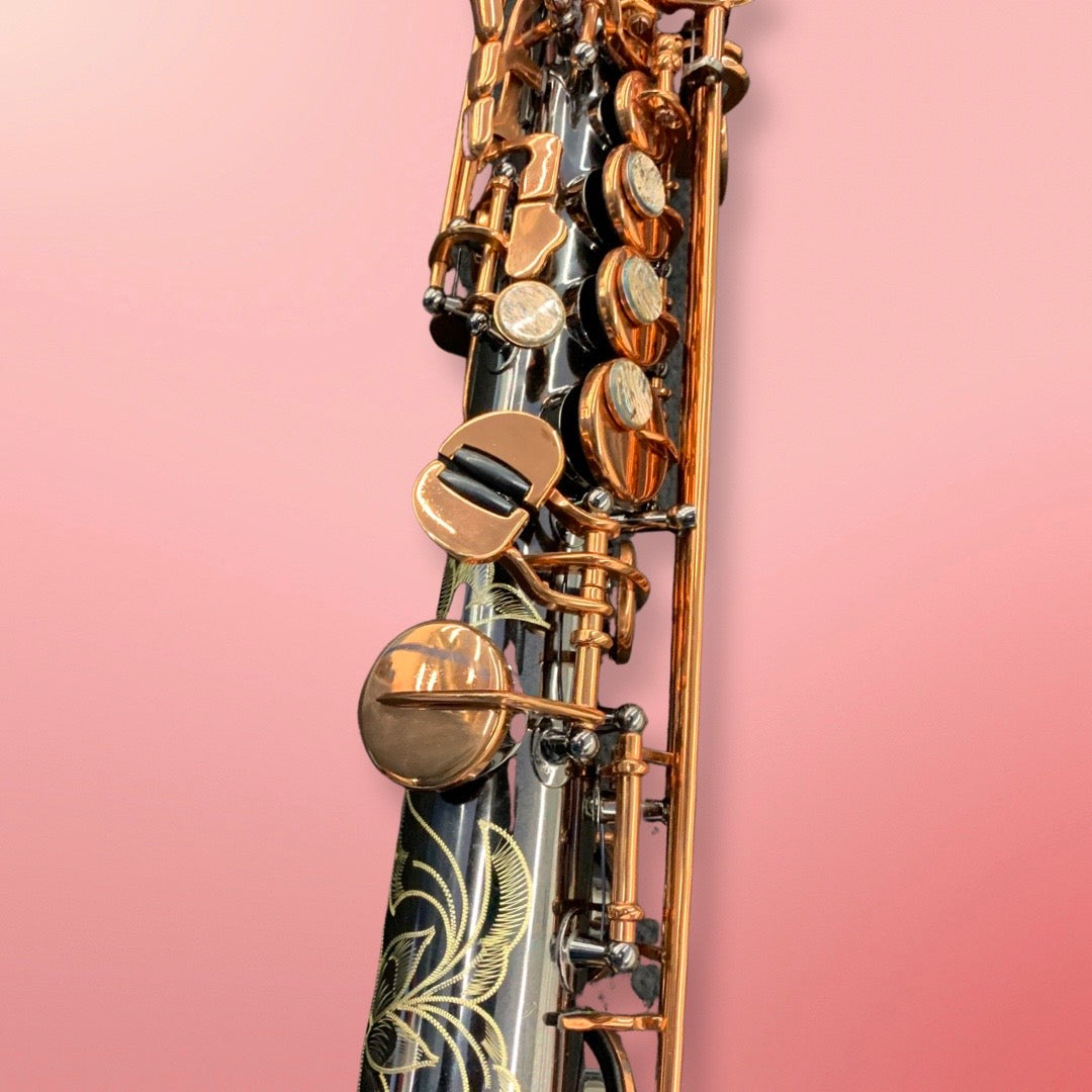 Darron McKinney DC 30 Series black nickel honey dark gold professional soprano saxophone