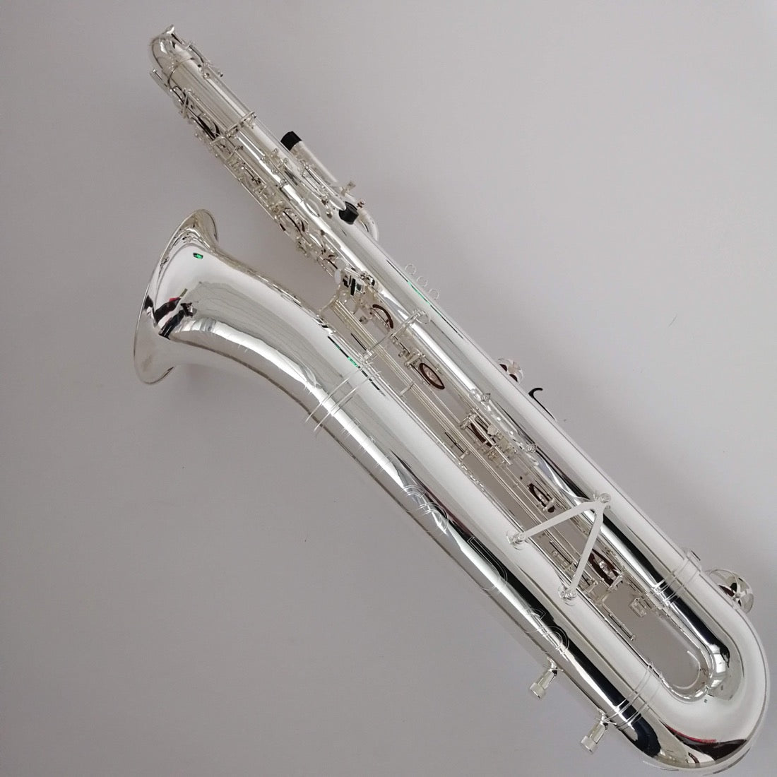 Darron McKinney Demon Chaser “Messiah Series” Silver Plated B-Flat Professional Bass Saxophone