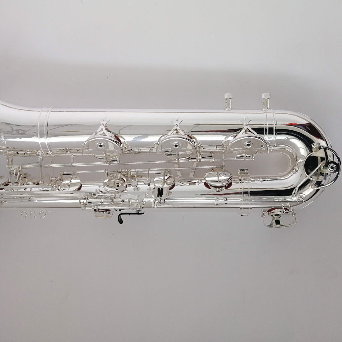 Darron McKinney Demon Chaser “Messiah Series” Silver Plated B-Flat Professional Bass Saxophone