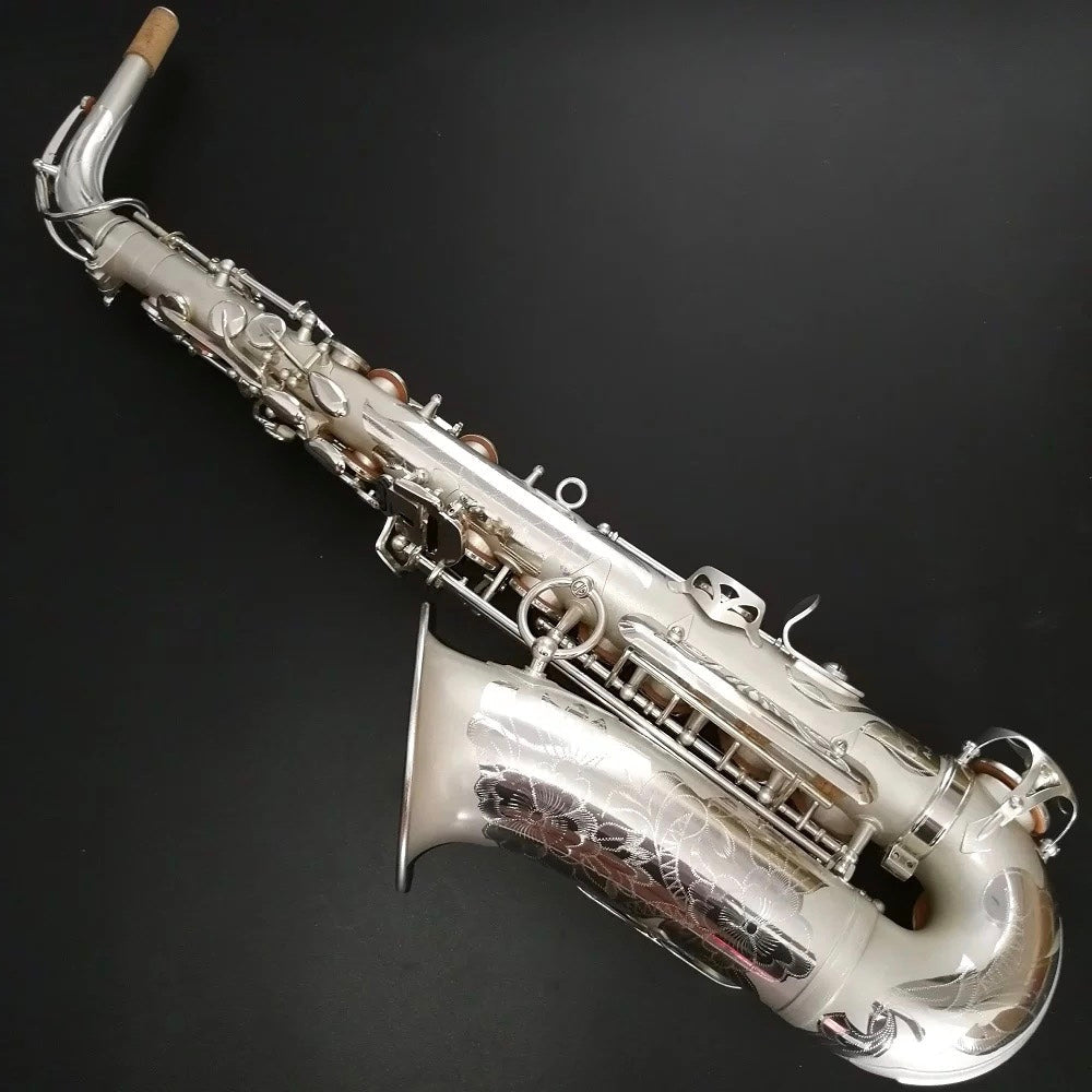 Darron McKinney Demon Chaser 30 Series White Silver Matted Professional Alto Saxophone